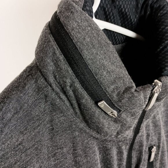 Adidas Womens ClimaProof Golf Jacket Softshell Concealed Hood Full-Zip L Gray - Picture 5 of 12